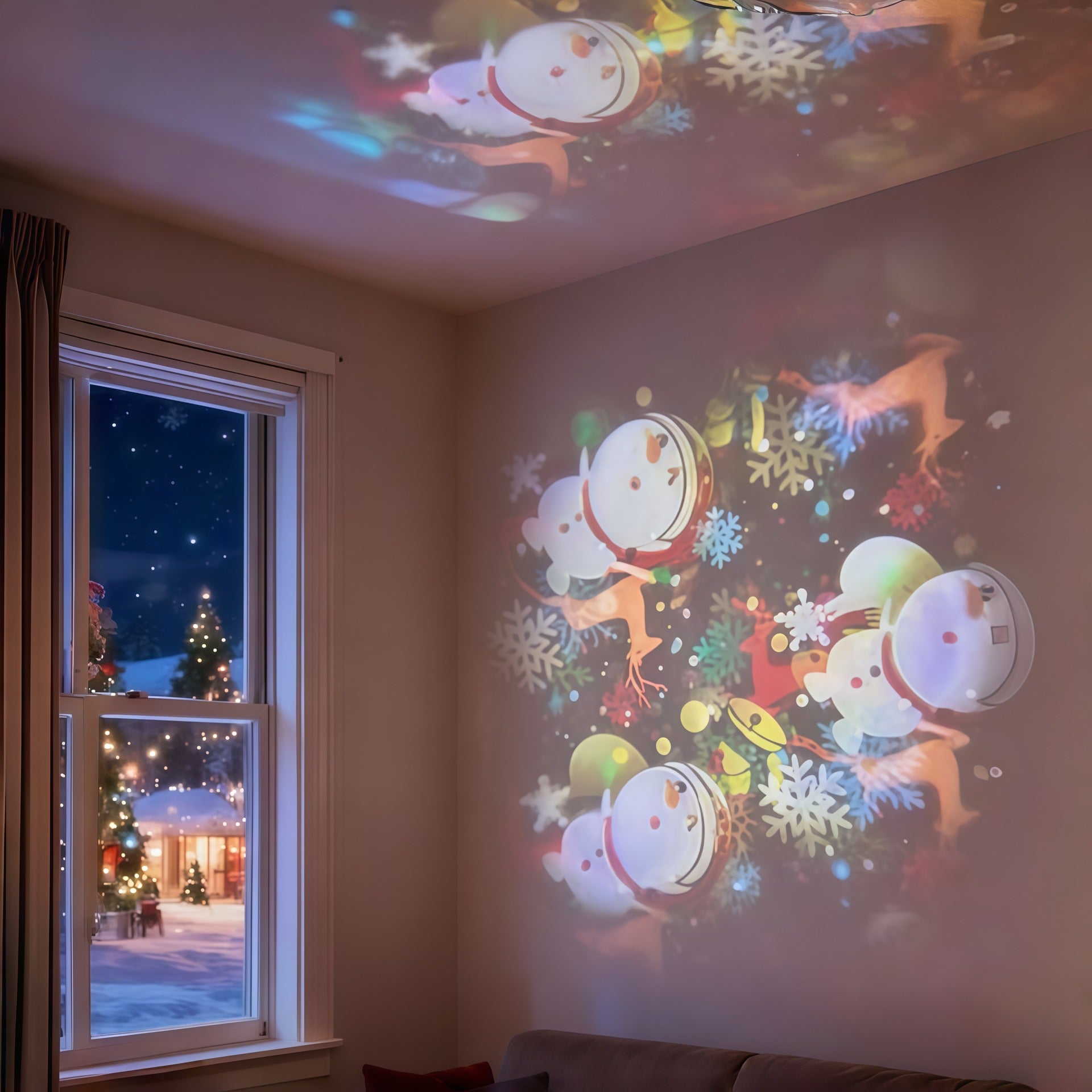 Ocean Wave Projector Light Rotating LED Night Light Bedroom Ceiling