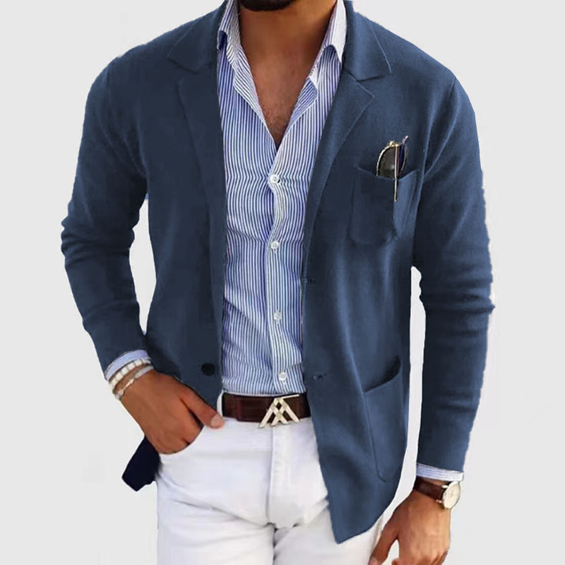 Men’s Timeless Modern Business Knitted Blazer