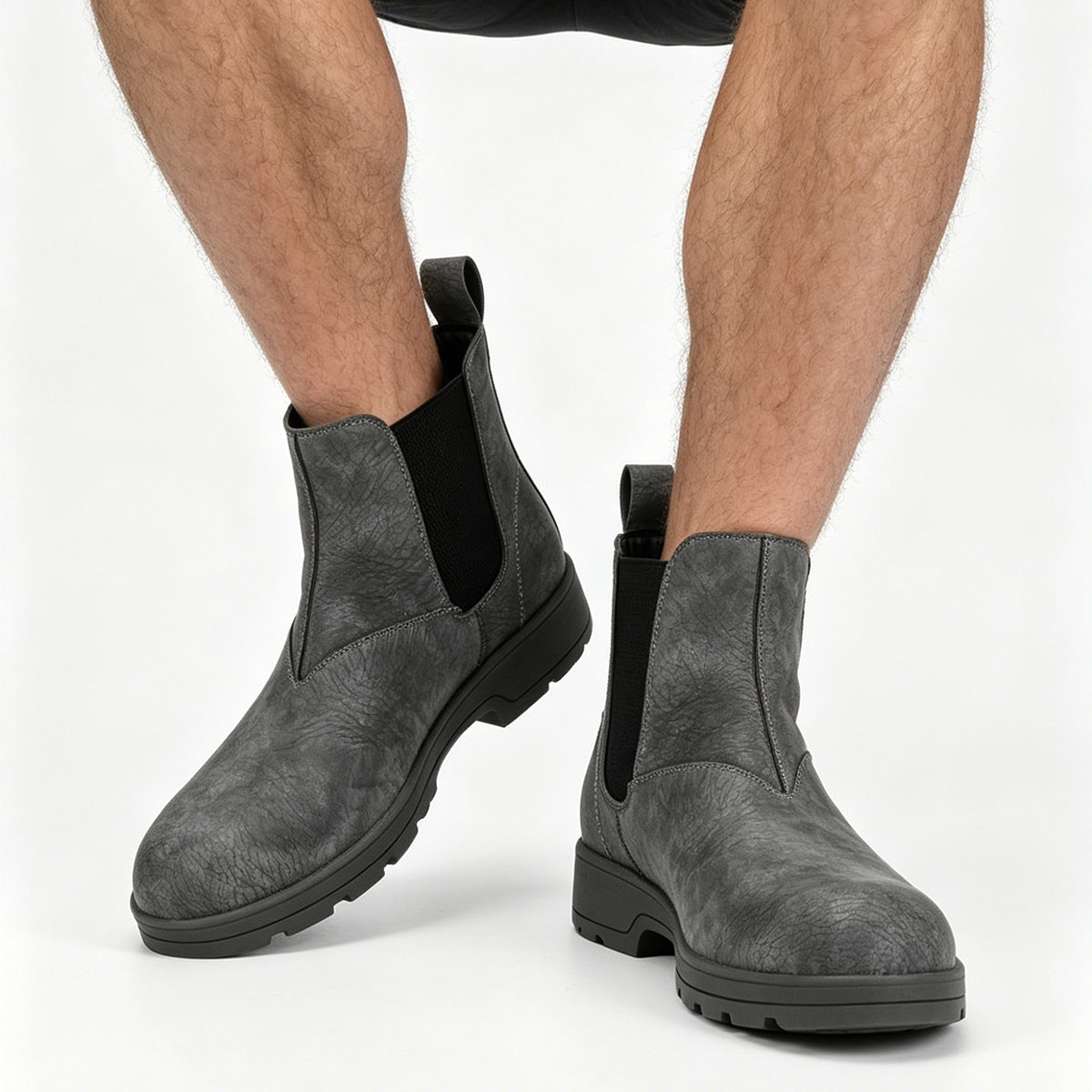Men’s Chelsea Boots with Lightweight Thick Sole - Image 5