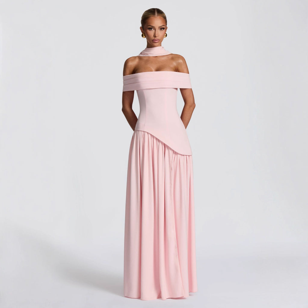 Backless Maxi Dress High Slit Strapless Bodycon Evening Gown - Image 2