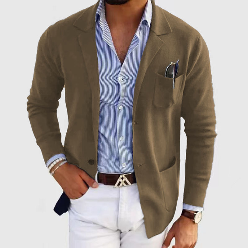 Men’s Timeless Modern Business Knitted Blazer