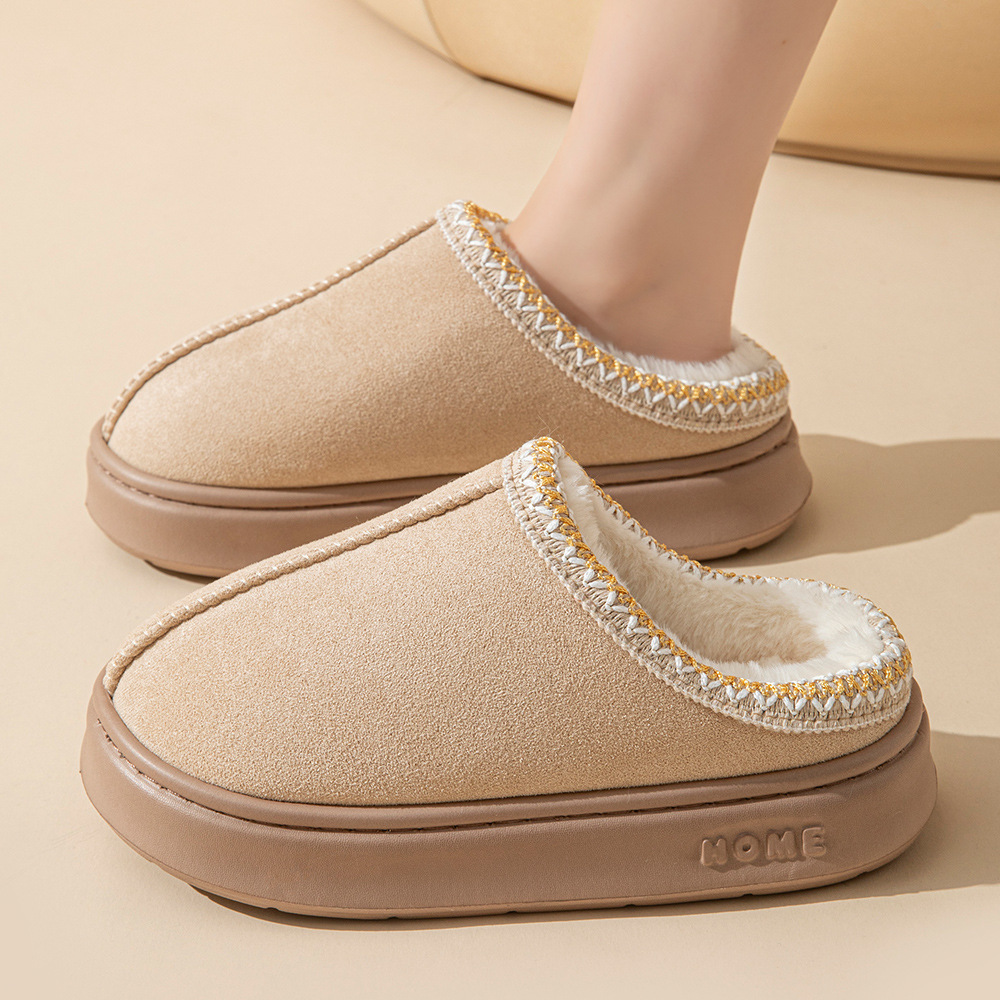 Women's Slip On Fluffy Push Thermal Slipper Clogs