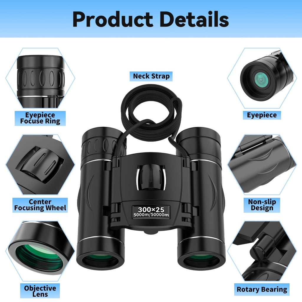 HD Compact Binoculars for Long Range Outdoor Viewing - Image 3