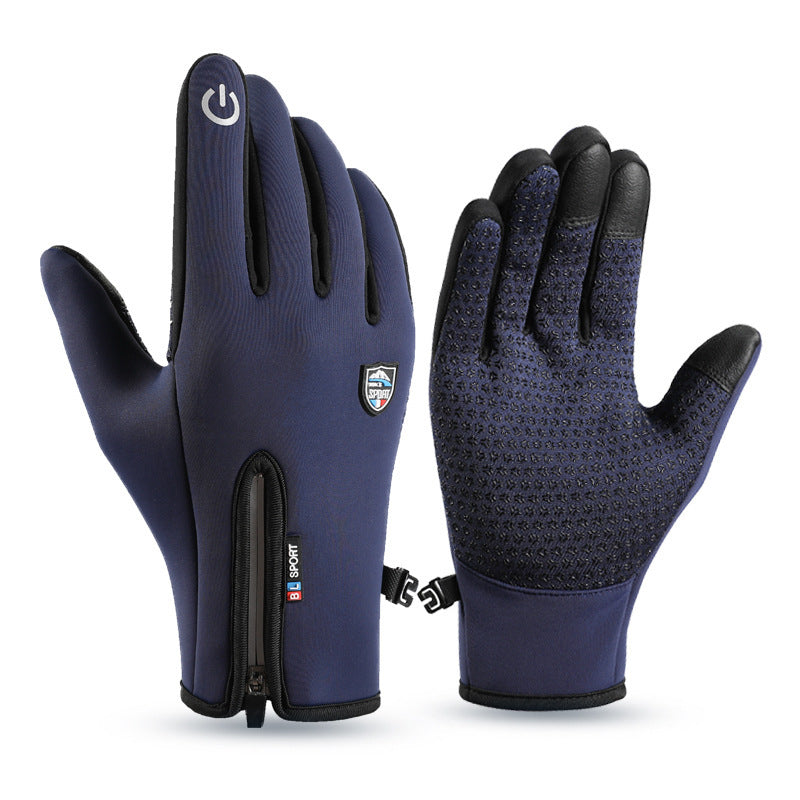 Waterproof Touchscreen Winter Gloves Thermal Zipper Windproof Cycling - Image 4