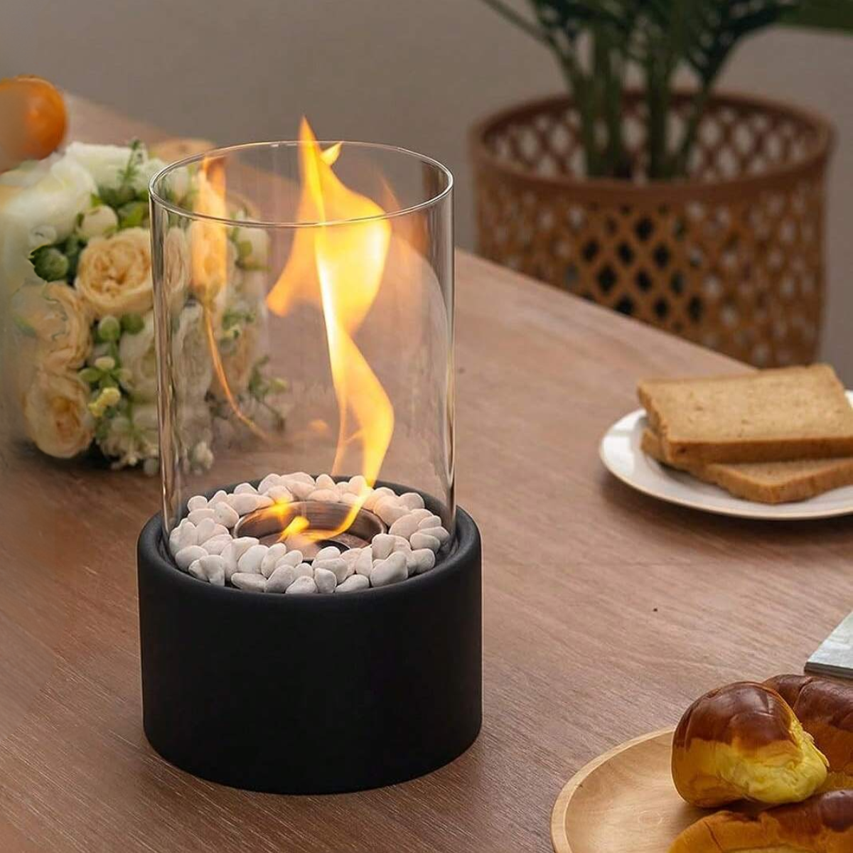 Decorative Atmospheric Glass Flame Lamp