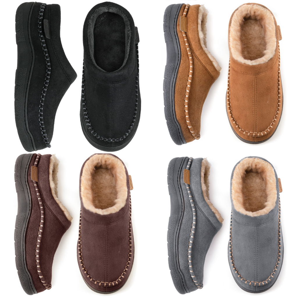 Men’s Easy Fit Cushioned Slip-On Home Slippers