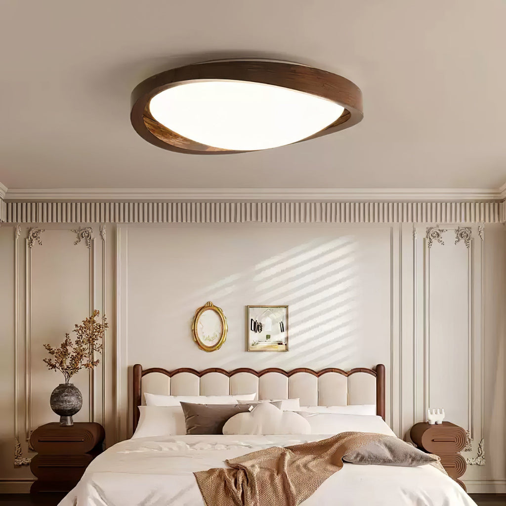 Walnut Curved Edge Ceiling Light - Image 4