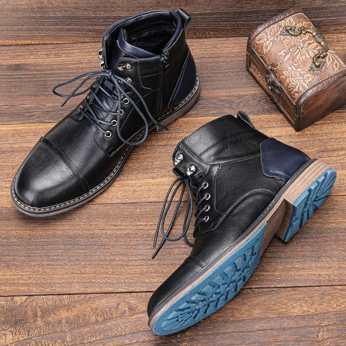 Men’s Casual Sleek Retro Weather-Proof Ankle Boots