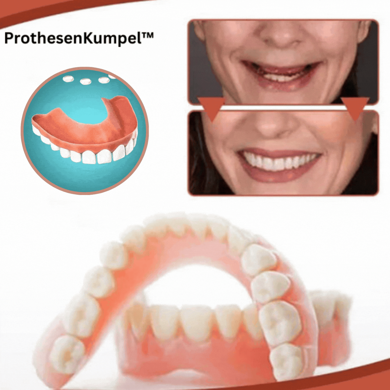 Silicone Denture Set Heat Moldable Custom Fit - Image 4