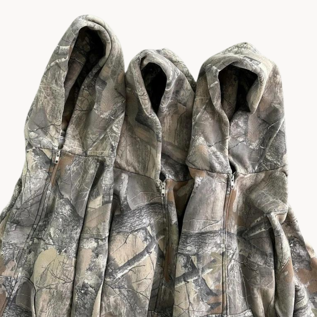 Women's Fashion Cropped Oversized Rugged Hoodie