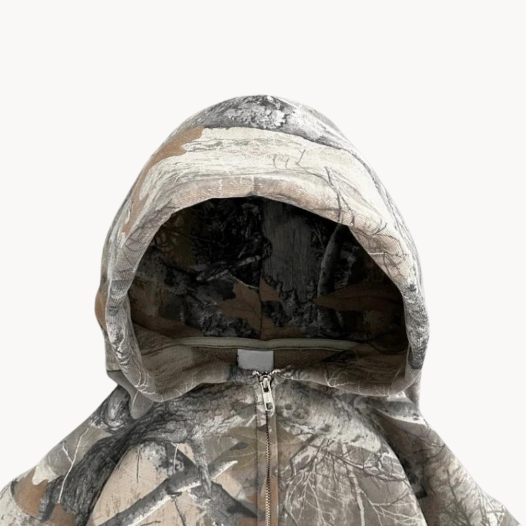 Women's Fashion Cropped Oversized Rugged Hoodie