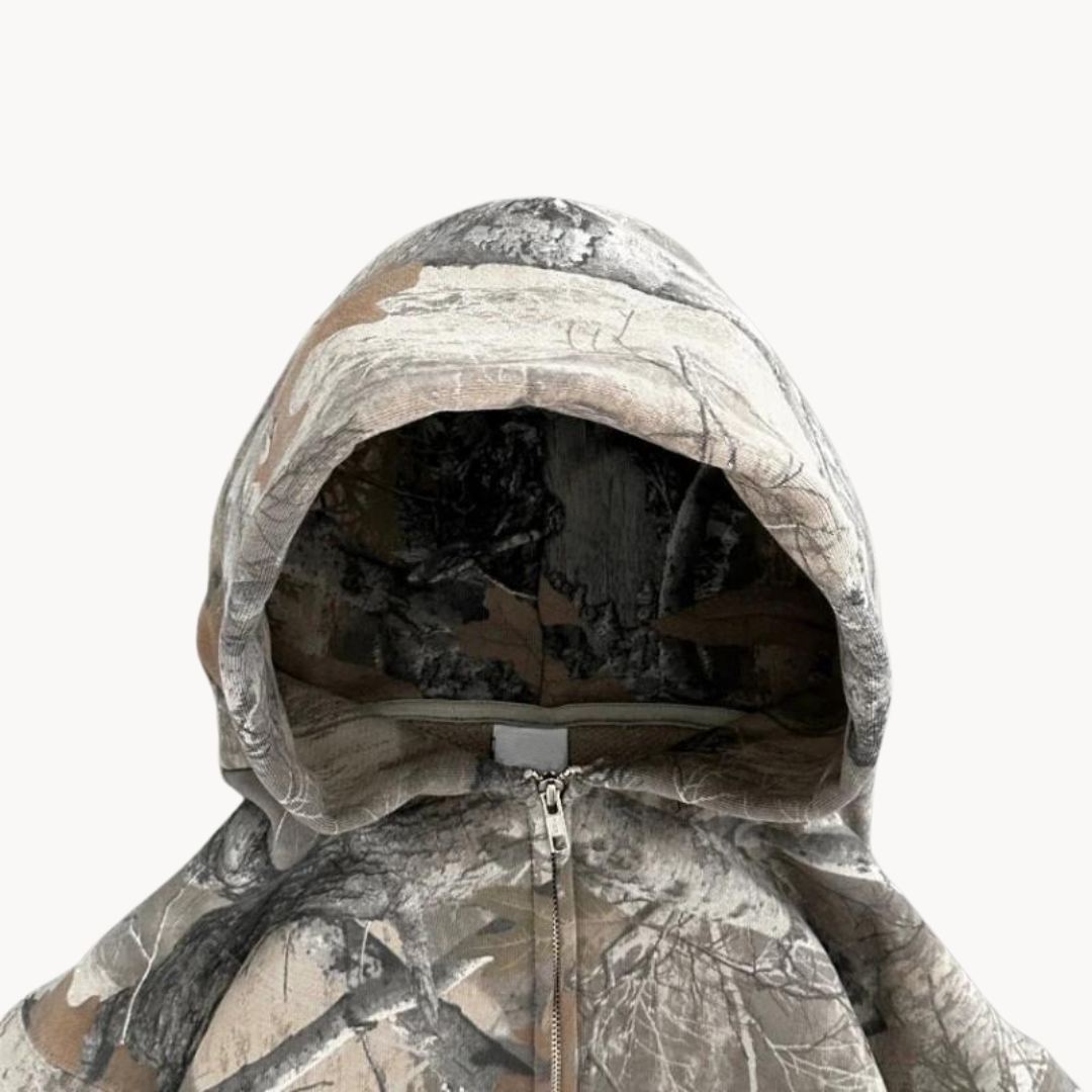 Women's Fashion Cropped Oversized Rugged Hoodie