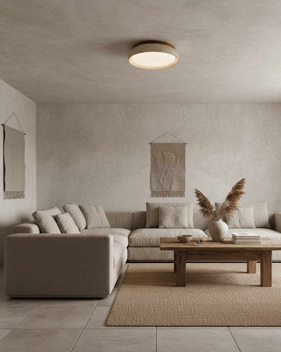 Piedra Travertine Ceiling Light - Image 15