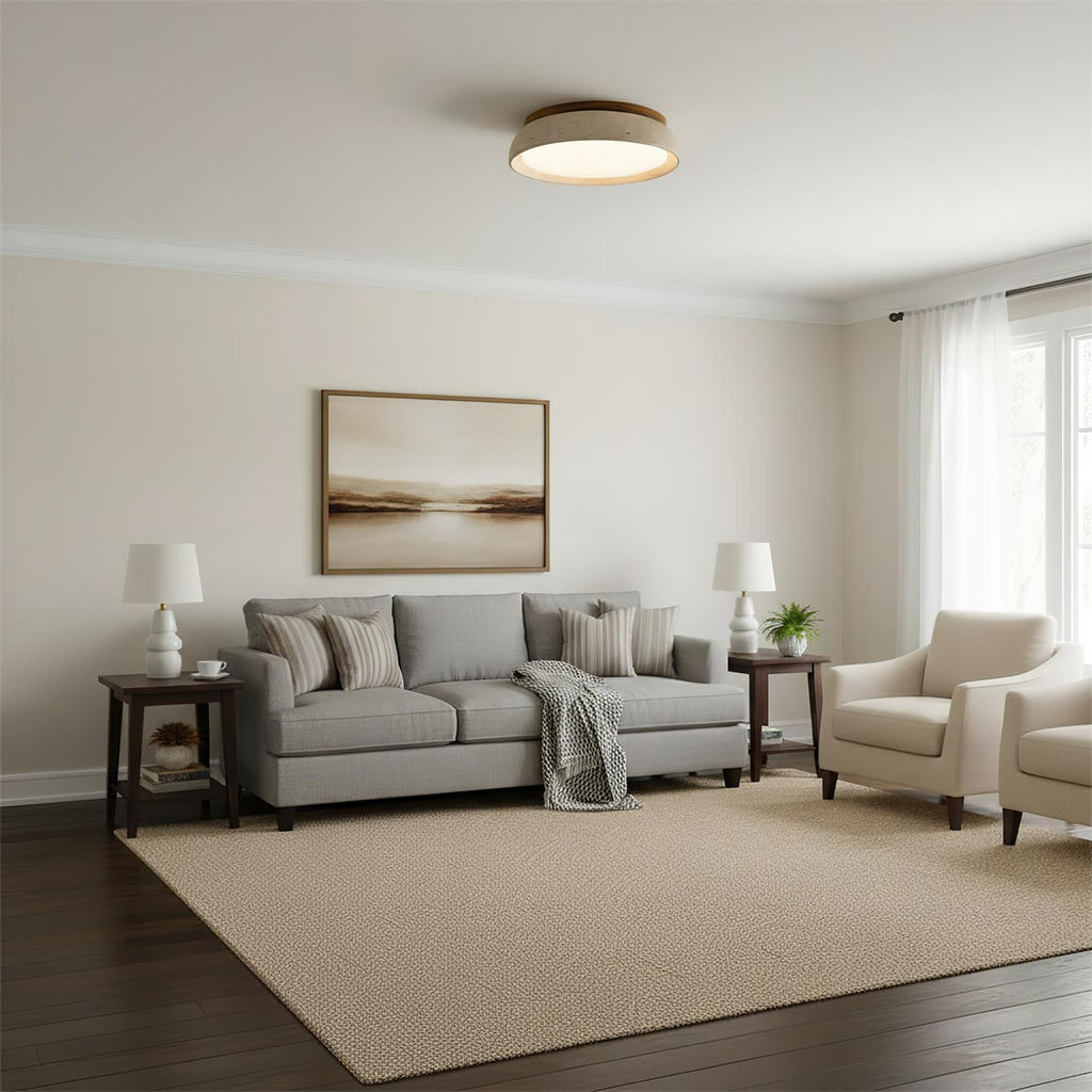 Piedra Travertine Ceiling Light - Image 44