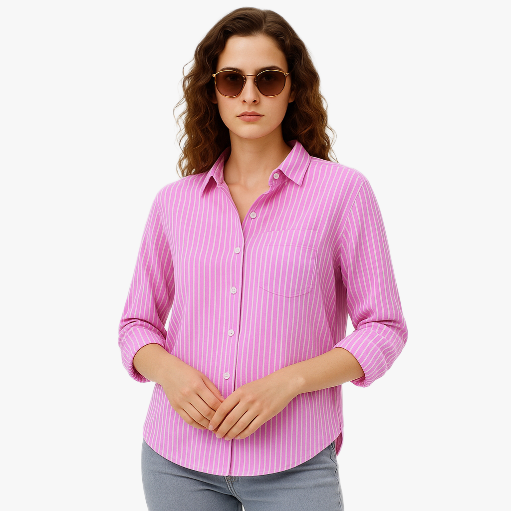 Chic Striped Women's Blouse for Effortless Style