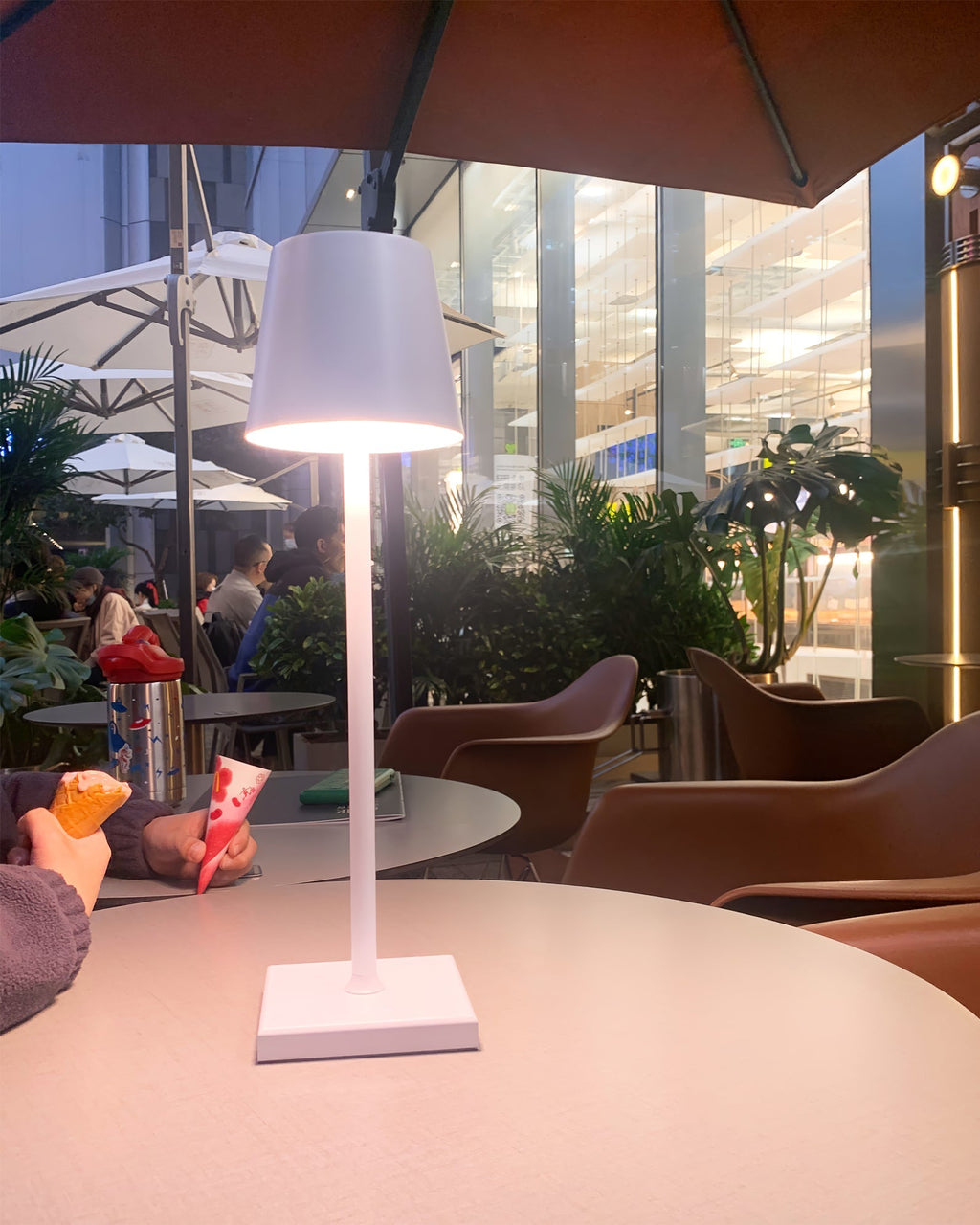 Portable LED Table Lamp Dimmable Metal Light for Indoor & Outdoor Use - Image 10