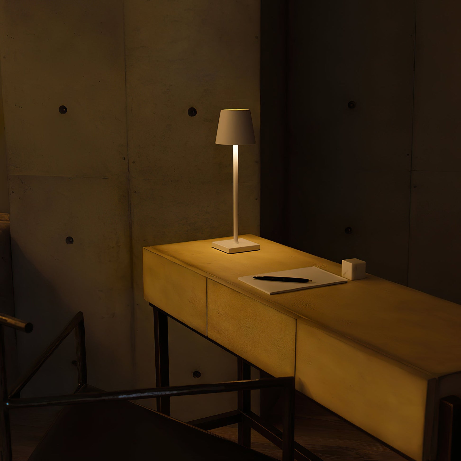 Portable LED Table Lamp Dimmable Metal Light for Indoor & Outdoor Use - Image 6