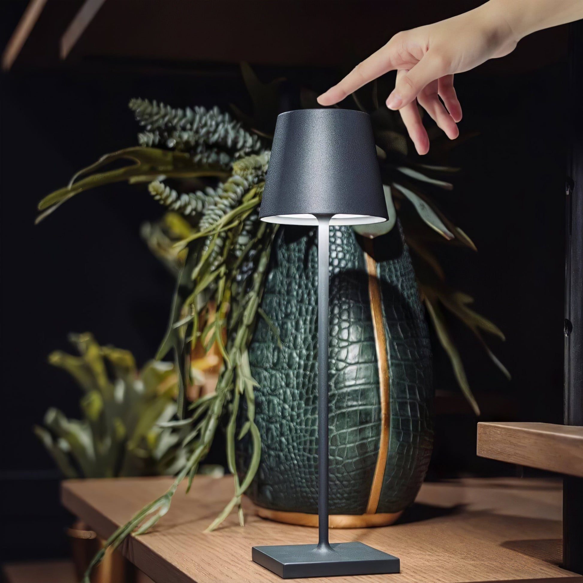 Portable LED Table Lamp Dimmable Metal Light for Indoor & Outdoor Use - Image 21