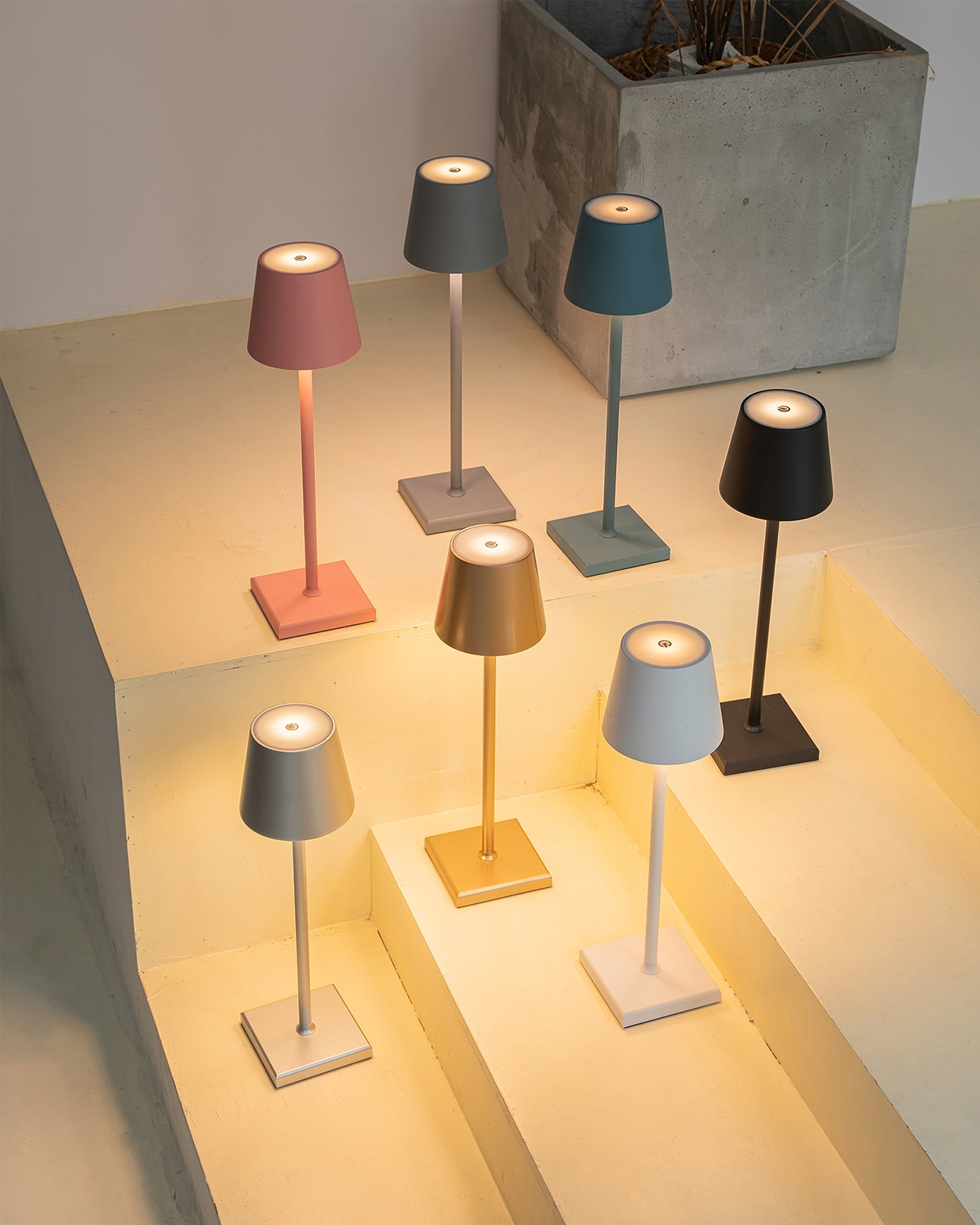 Portable LED Table Lamp Dimmable Metal Light for Indoor & Outdoor Use - Image 24