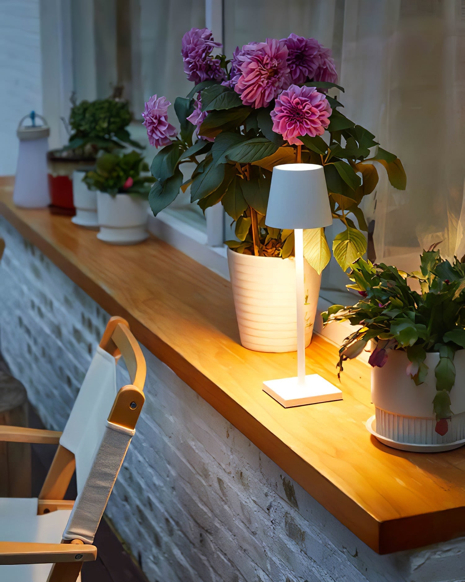 Portable LED Table Lamp Dimmable Metal Light for Indoor & Outdoor Use - Image 29