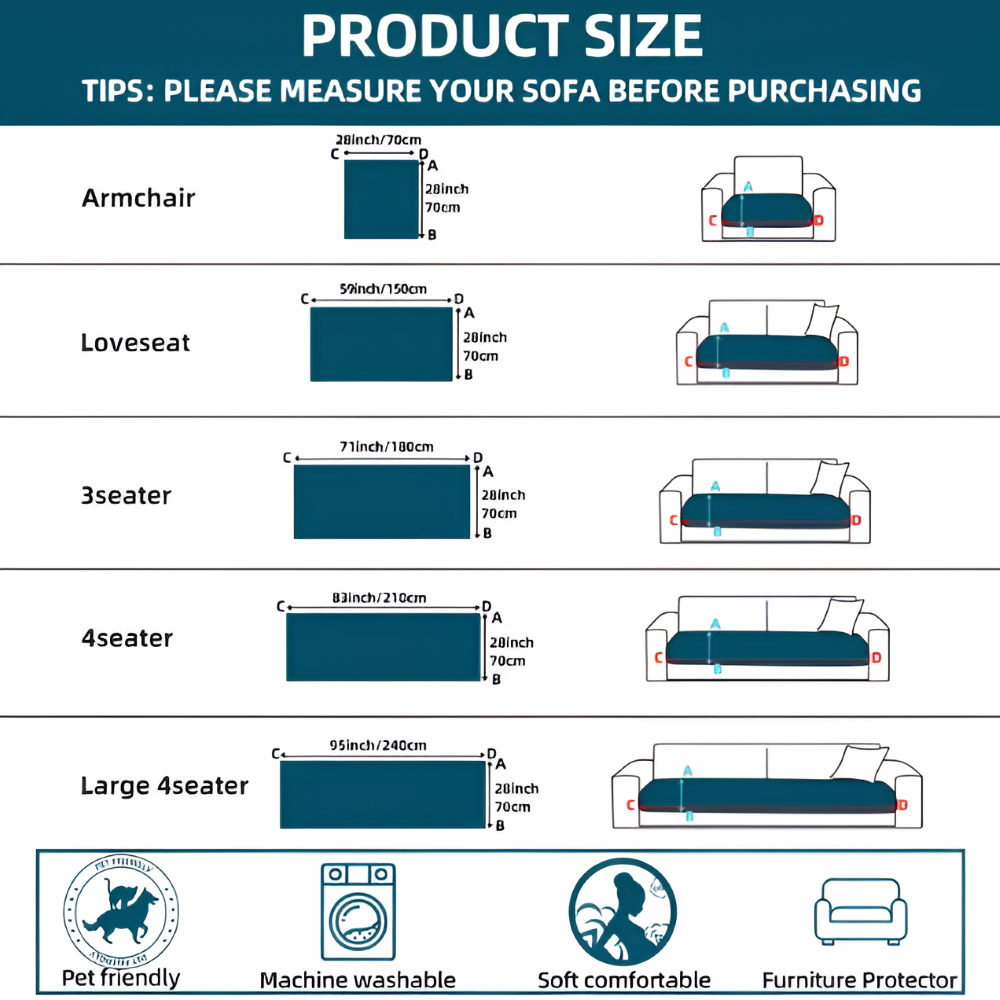 Polyester Dog Couch Cover Non Slip - Image 37