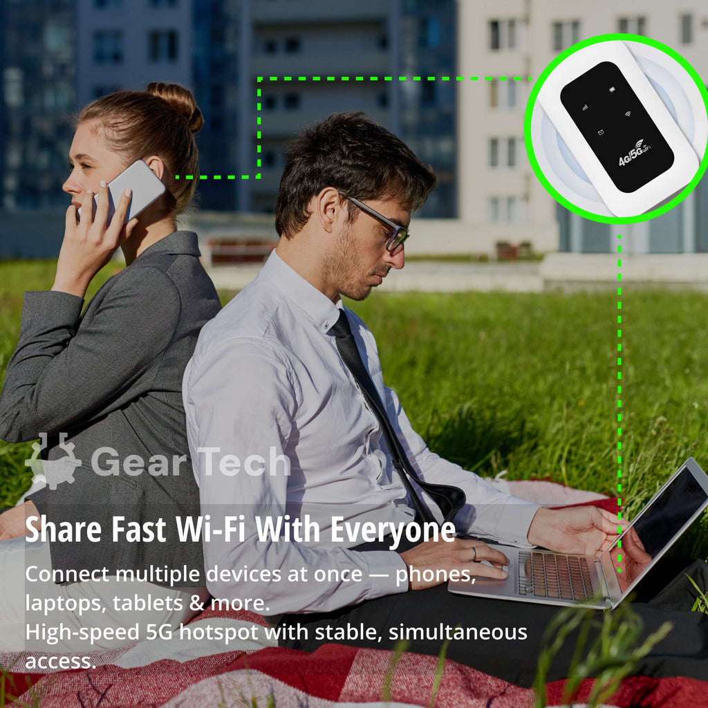 Compact High-Speed 5G Mobile WiFi Hotspot Device