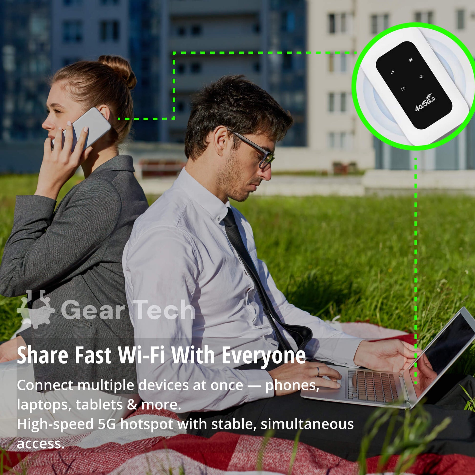 Compact High-Speed 5G Mobile WiFi Hotspot Device