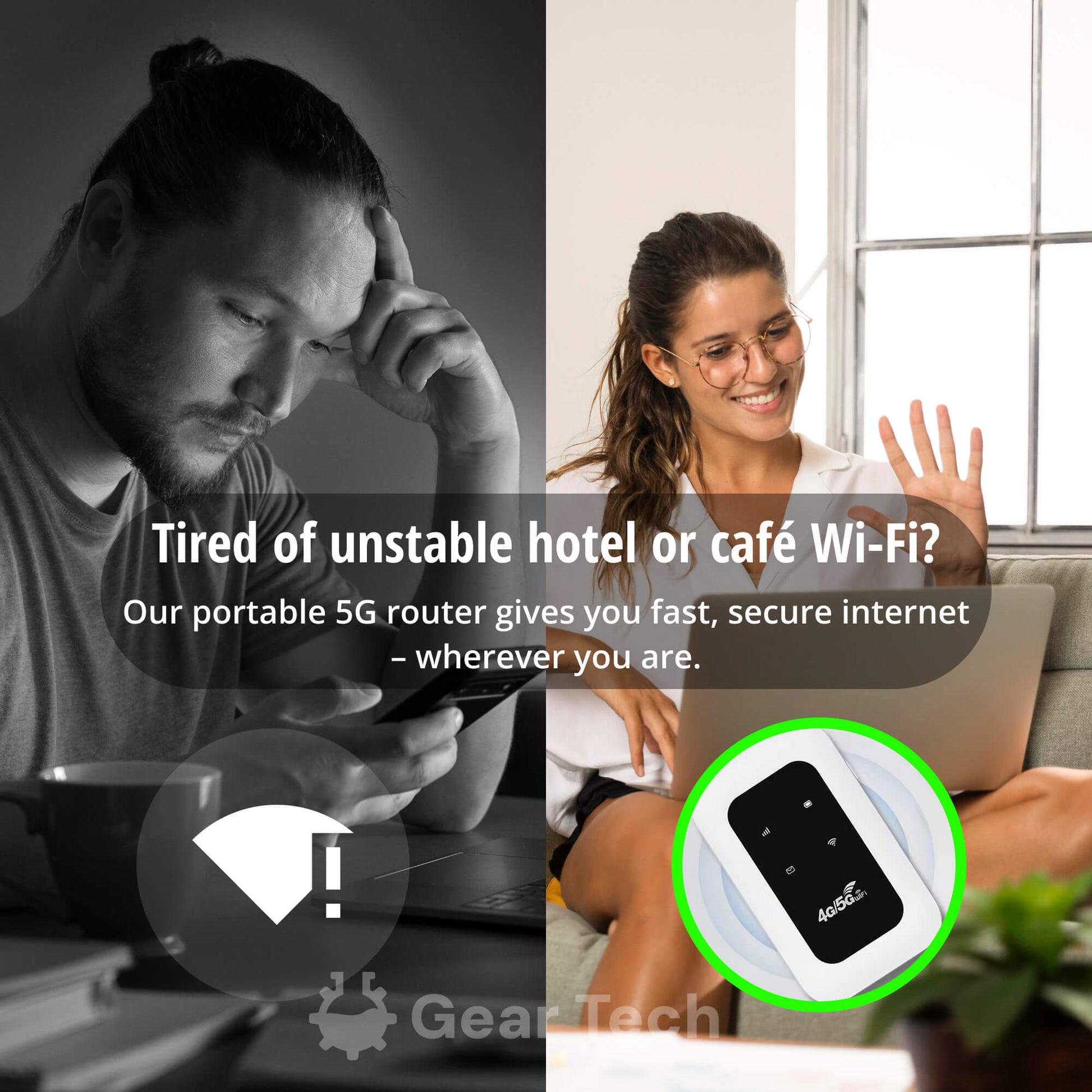 Compact High-Speed 5G Mobile WiFi Hotspot Device