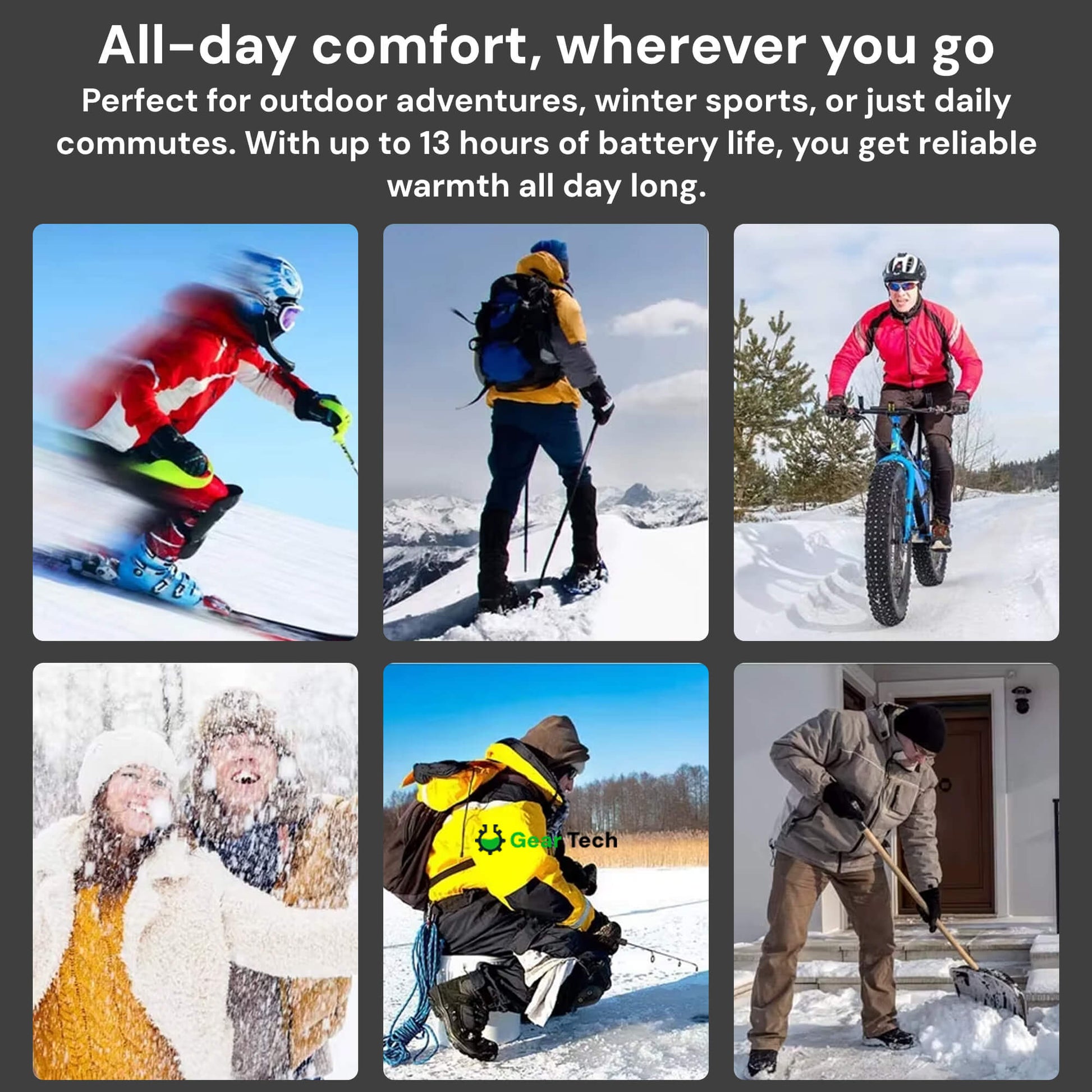 Rechargeable Electric Heated Insoles for Winter Boots – USB Powered