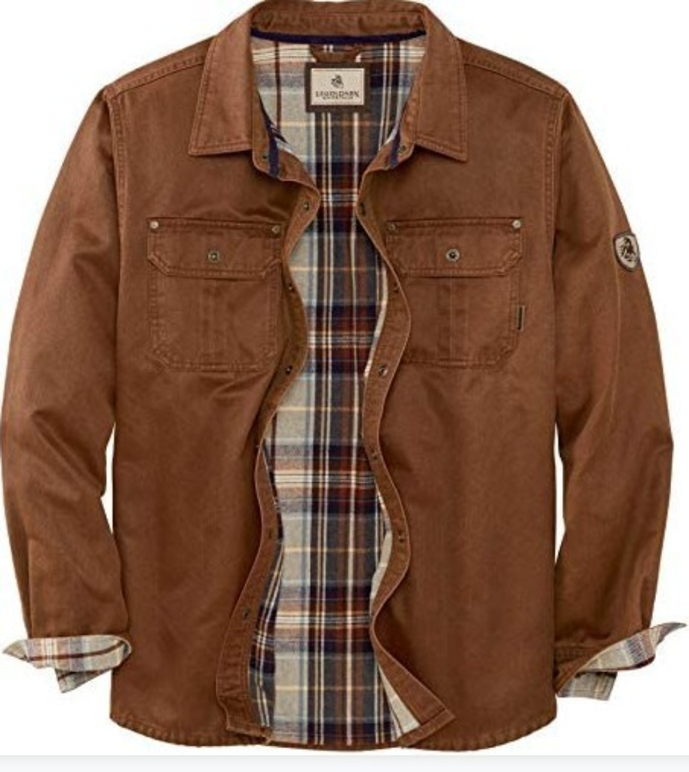 Men's Classic Warm Checkered Outdoor Shirt Jacket