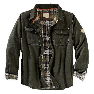 Men's Classic Warm Checkered Outdoor Shirt Jacket