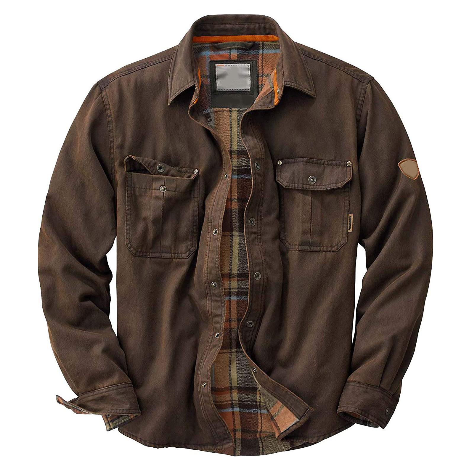 Men's Classic Warm Checkered Outdoor Shirt Jacket
