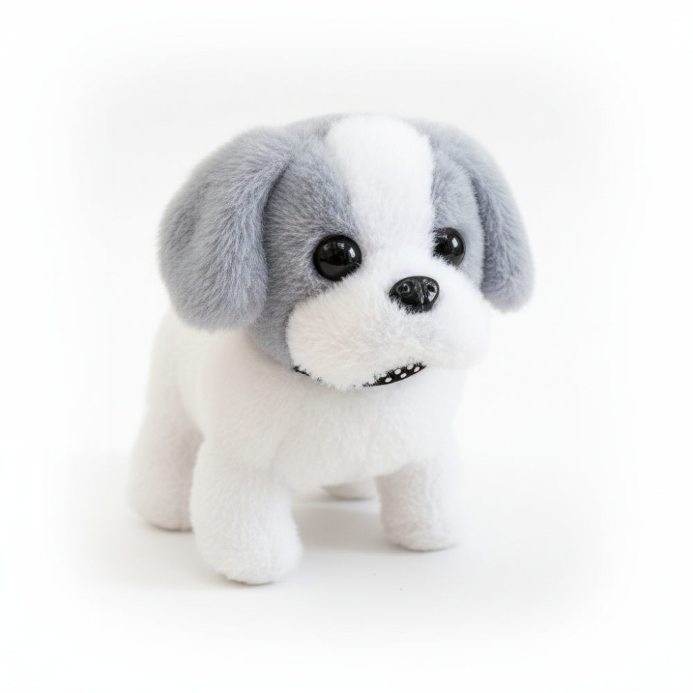 Robot Dog Toy Interactive Walking Barking Plush Puppy Battery Operated - Image 3