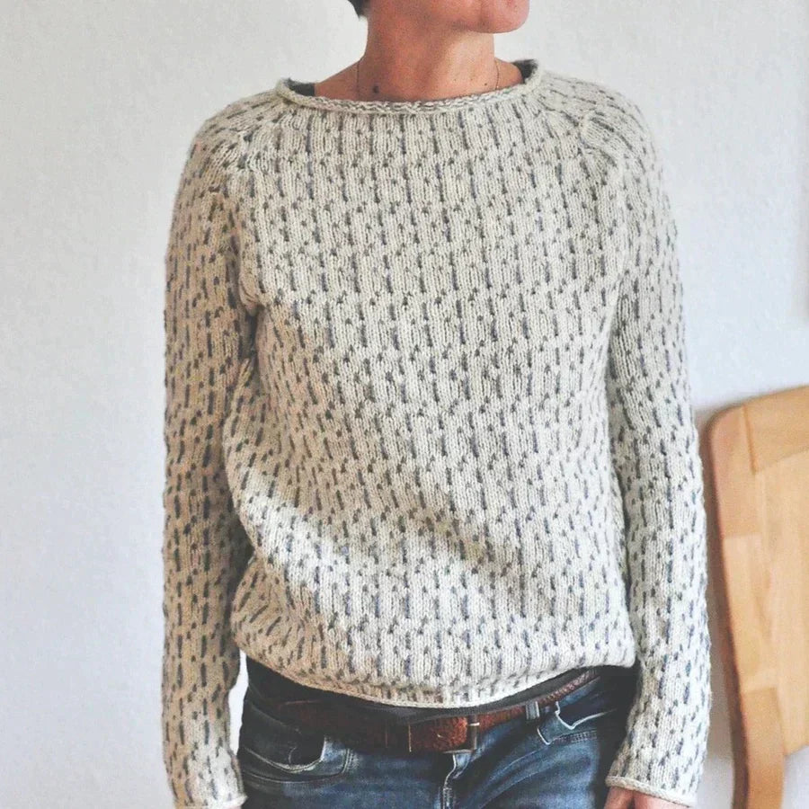 Women’s Fashion Knitted Boat Neck Sweater