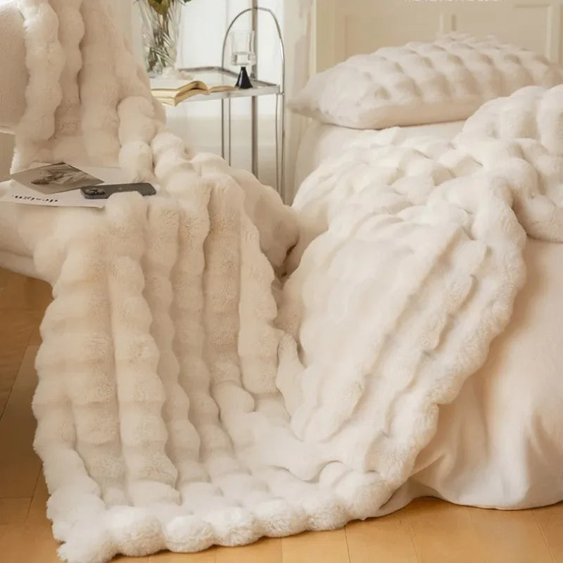 Reversible Cozy Throw Blanket Textured Home Accent for All Seasons - Image 5