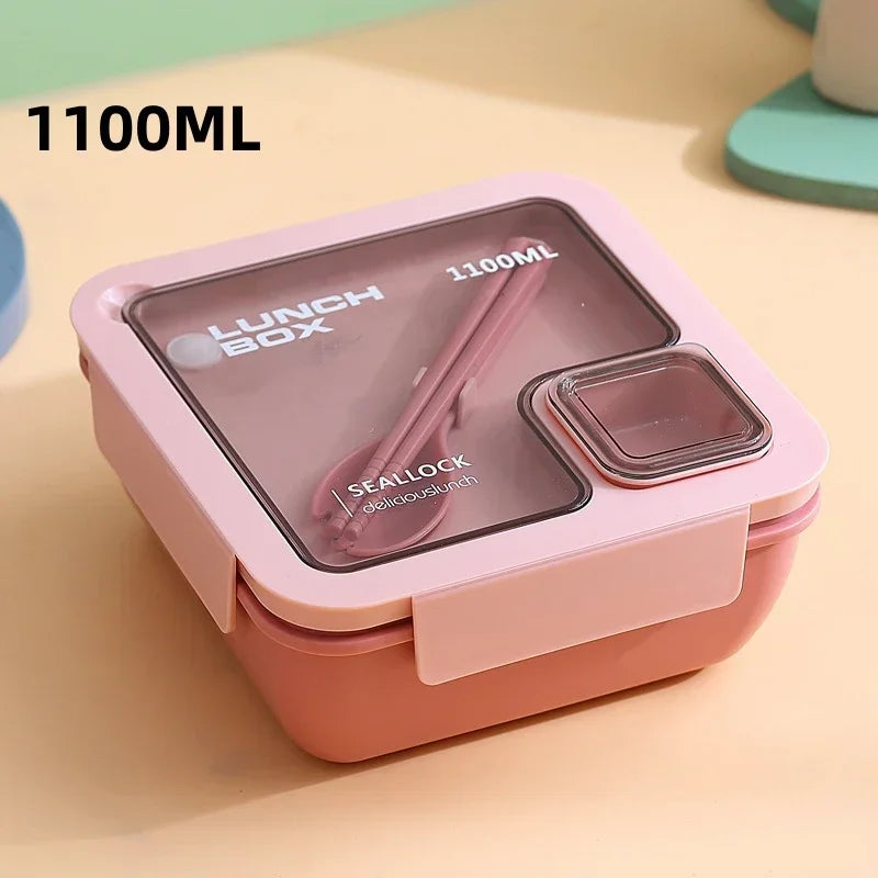 Bento Lunch Box Leak Proof Portable Container Utensils Microwave Safe - Image 14