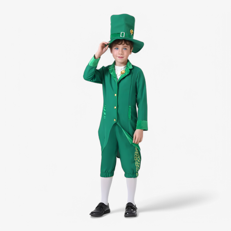 3 Piece Kids Leprechaun Costume Set - Image 2