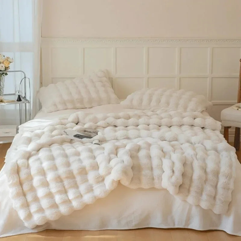 Reversible Cozy Throw Blanket Textured Home Accent for All Seasons - Image 6