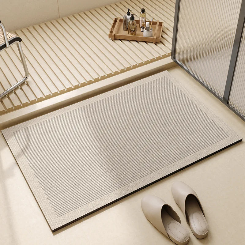 Non Slip Bath Mat Quick Dry Absorbent Bathroom Floor Mat - Image 4