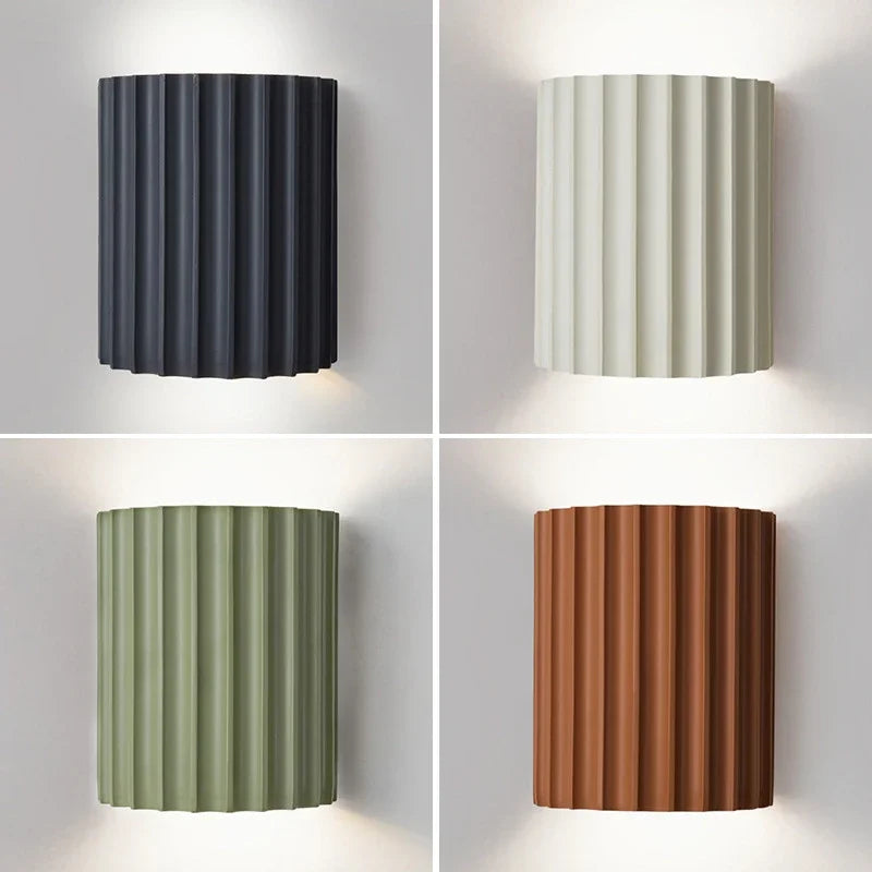 Modern Wall Sconce Nordic Resin Bedroom Indoor Light