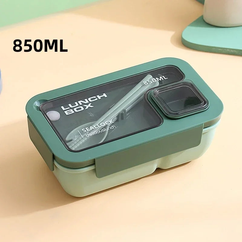 Bento Lunch Box Leak Proof Portable Container Utensils Microwave Safe - Image 12