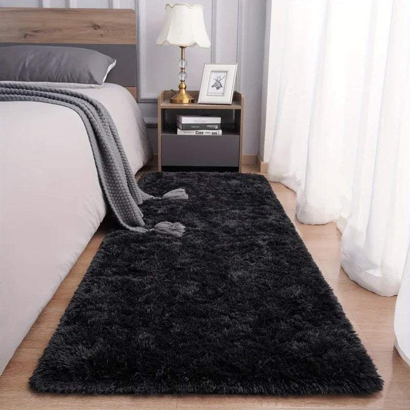 Washable Faux Fur Rug Plush Non Slip Soft Bedroom Mat - Image 3
