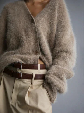 Women's Timeless Elegance Loose-Fitting Cardigan