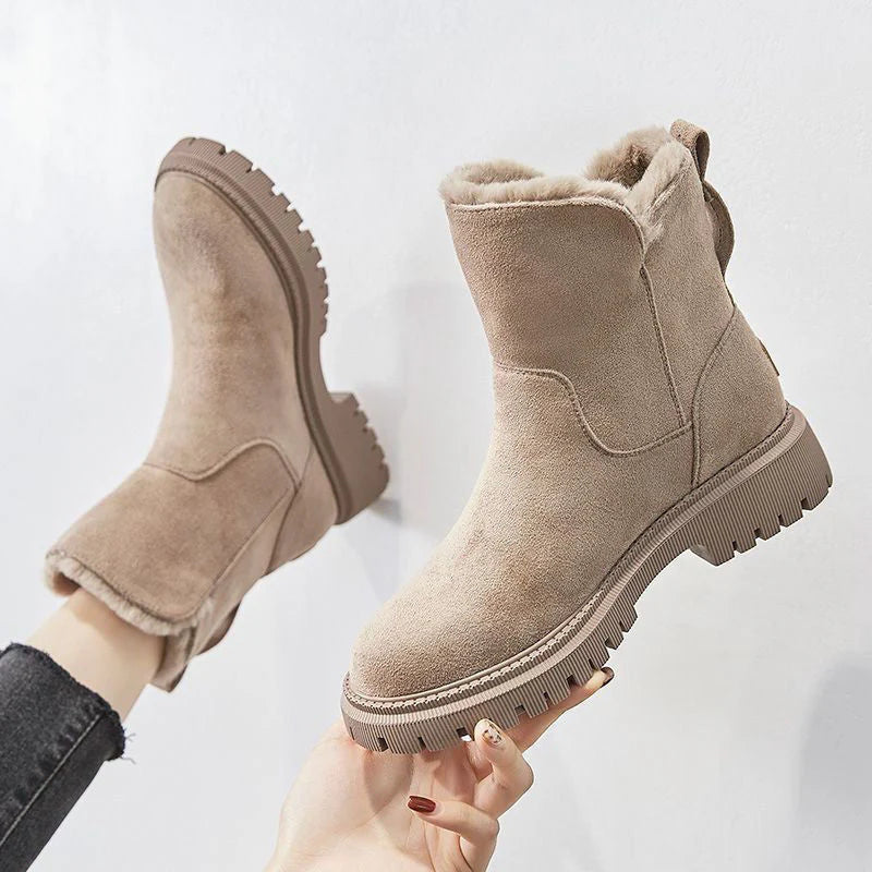 Women's Sturdy Warm Non-Slip Sole Winter Boots - Reliable Protection Against the Cold