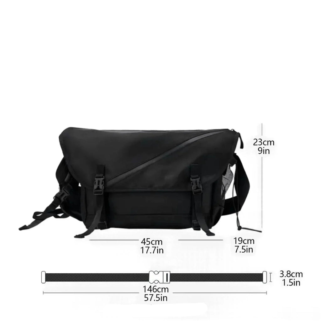 Liam | Men's Waterproof Crossbody Messenger Travel Bag - Image 6