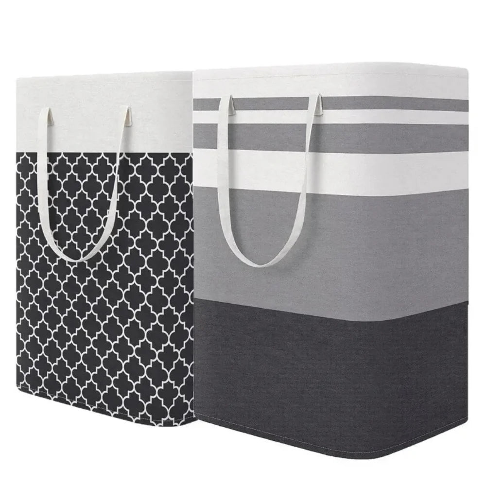 Lauva | 75L Waterproof Laundry Basket | Foldable Fabric Clothes Hamper with Handles - Image 8