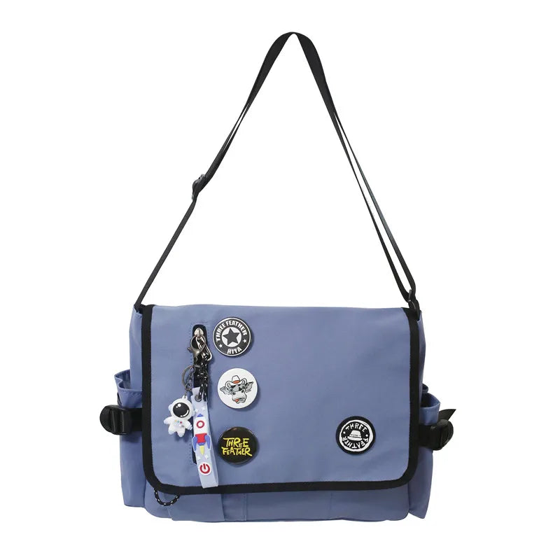 Noah | Trendy Nylon Lightweight Crossbody Messenger Bag - Image 13