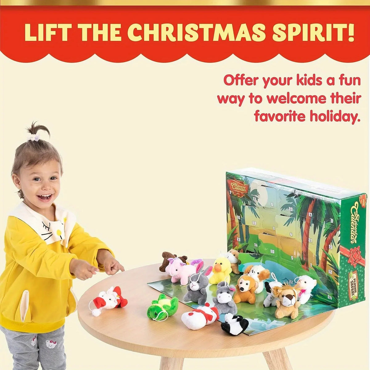 24 Piece Mini Plush Stuffed Animal Advent Calendar - Image 5