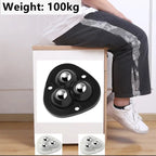 4 Piece Self Adhesive Caster Wheels 360 Degree Swivel - Image 3