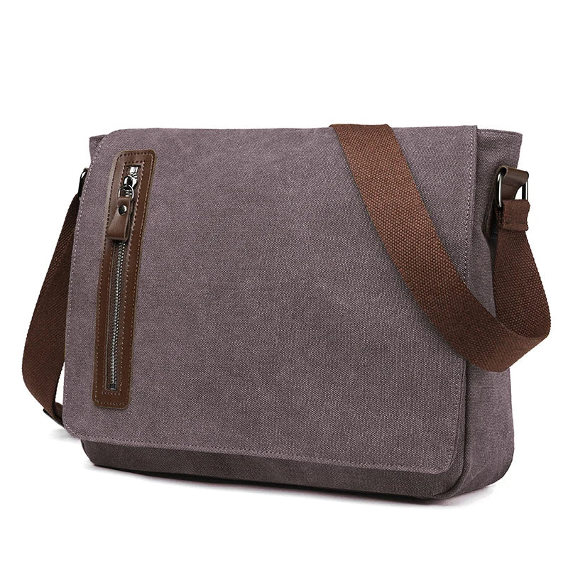 Jasper | Men's Vintage Canvas Crossbody Messenger Bag - Image 11